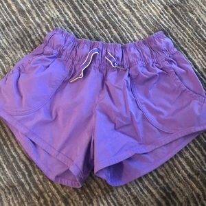Lululemon shorts with pockets in purple